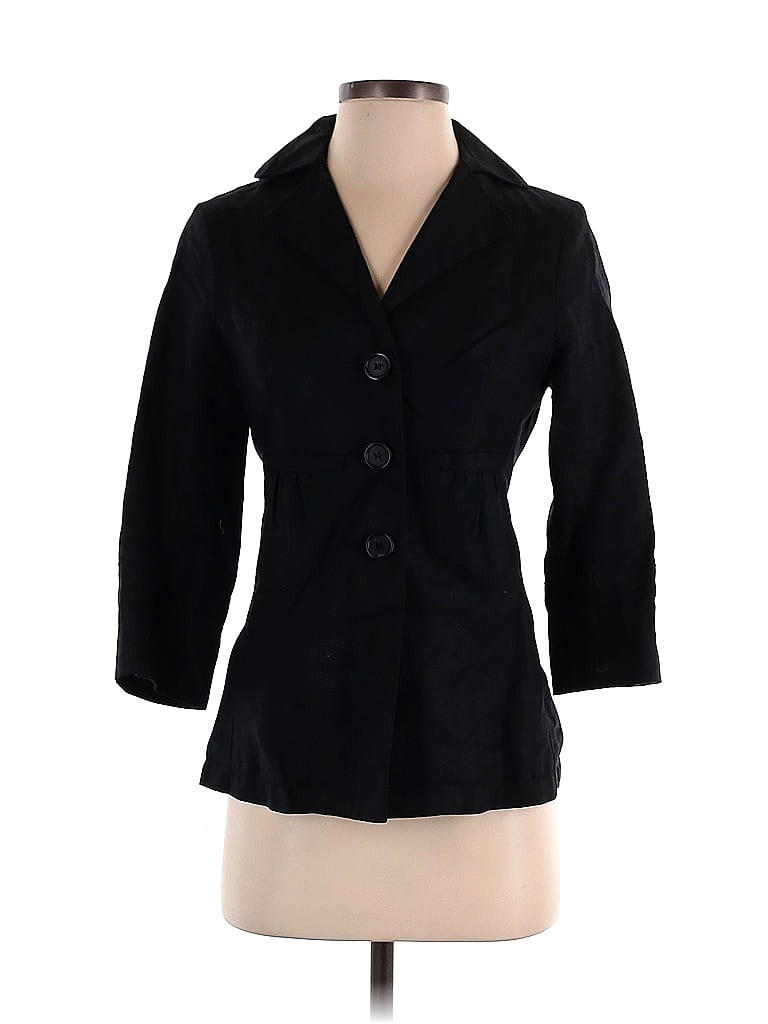 Max Studio 100% Linen Black Blazer Size S - 79% off | ThredUp