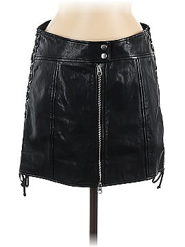 McQ Alexander McQueen Leather Skirt (view 1)