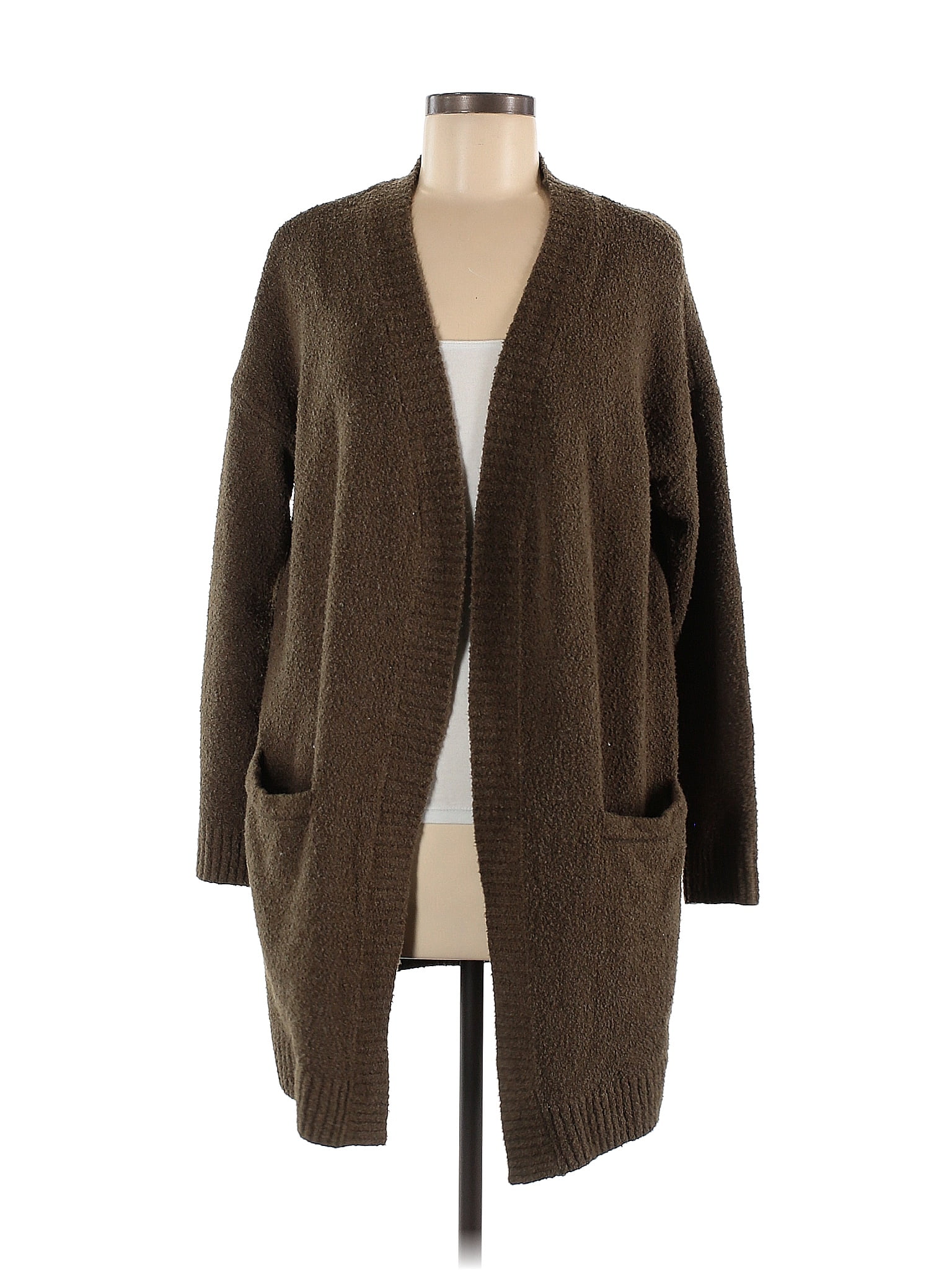 Rachel Zoe Color Block Solid Brown Cardigan Size M - 84% off | ThredUp