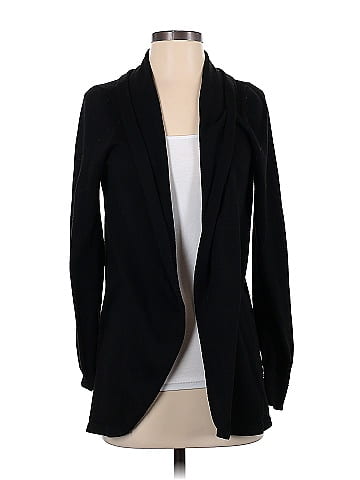 Ella Moss Color Block Solid Black Cardigan Size S 80 off ThredUp