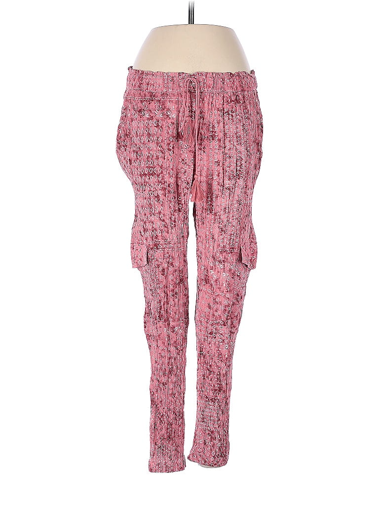 Jack by BB Dakota 100% Viscose Paisley Tweed Pink Cargo Pants Size S - photo 1