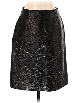 Ralph Lauren Black Label Faux Leather Skirt (view 2)