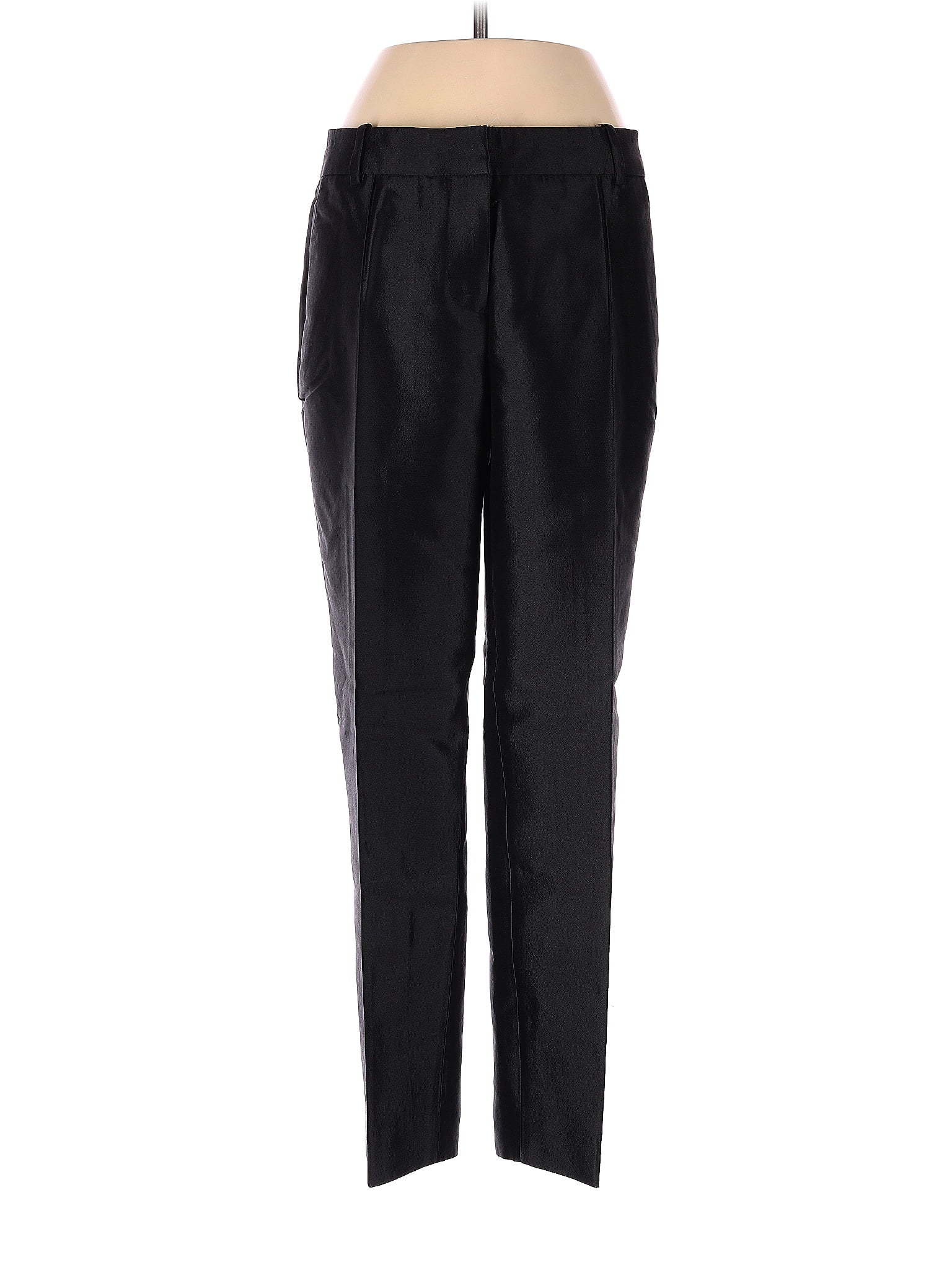 J.Crew Solid Black Wool Pants Size 2 - 82% off | ThredUp