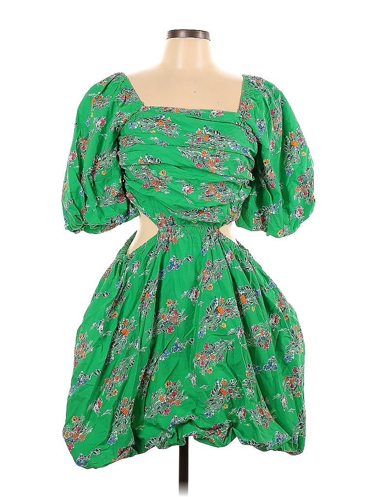 floral green dress Embroidered Midi DRESS GAMES - Play Color:Royal-Blue sale: Afterpay Day Aug 2026 FULL PRICE