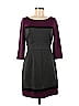 White House Black Market Color Block Marled Gray Casual Dress Size 6 - photo 1