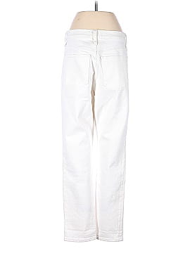 Madewell The High-Rise Slim Boyjean in Tile White (view 2)