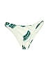 Zaful Tropical Graphic Ivory Swimsuit Bottoms Size 8 - photo 1