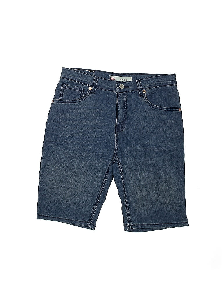 Levi s Solid Blue Denim Shorts Size 16 66 Off ThredUp levi-s-solid-blue-denim-shorts-size-16-66-off-thredup