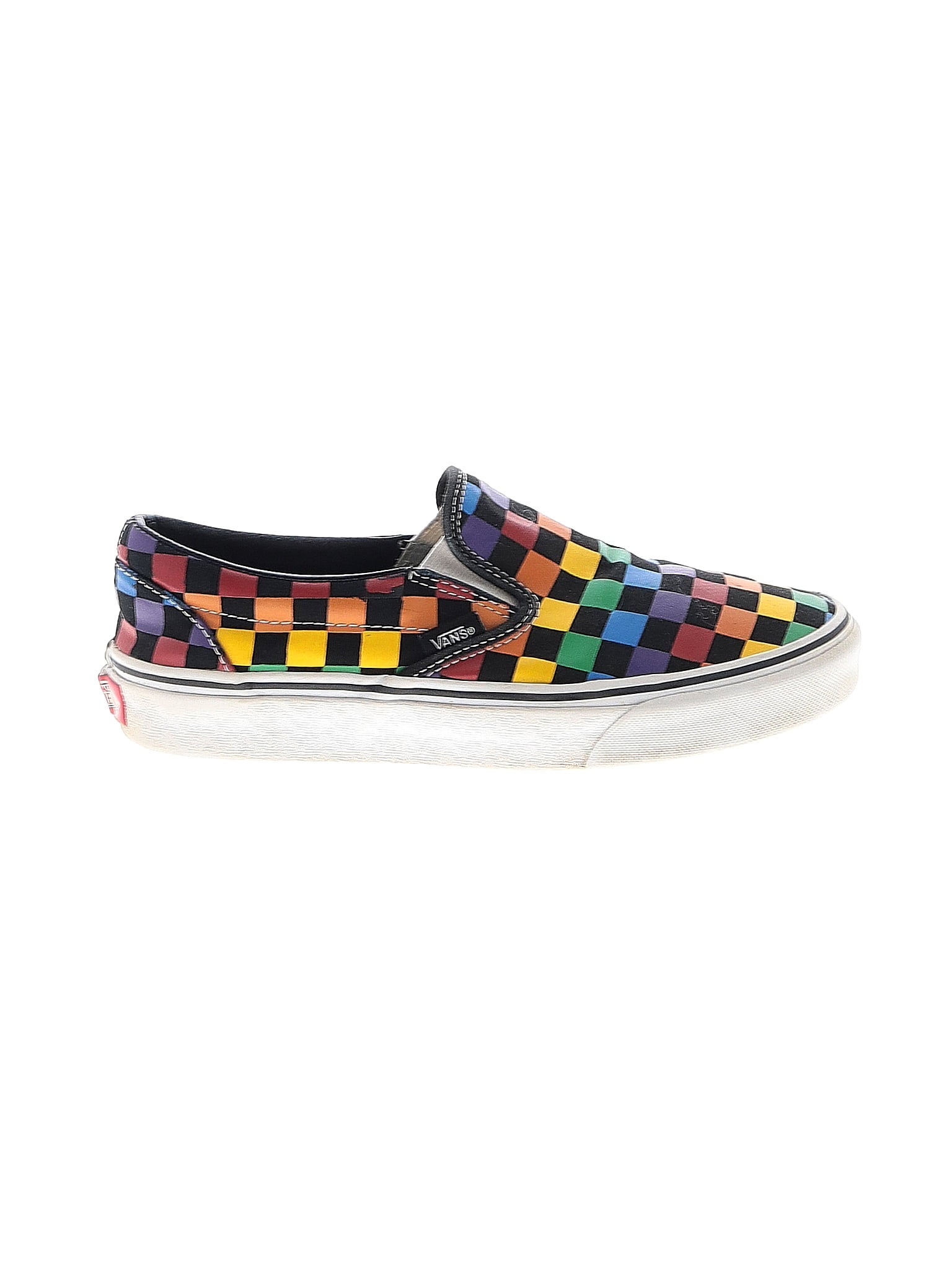 Vans Checkered gingham Multi Color Yellow Sneakers Size 7 48