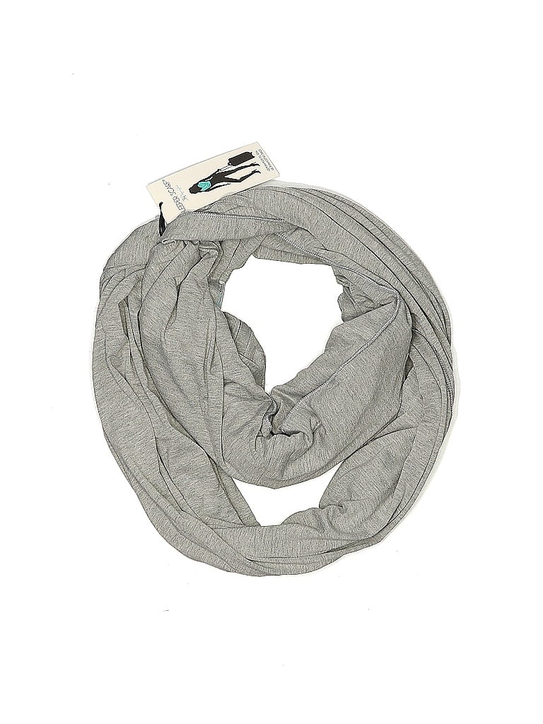 Pre-owned Assorted Brands Scarf In Gray