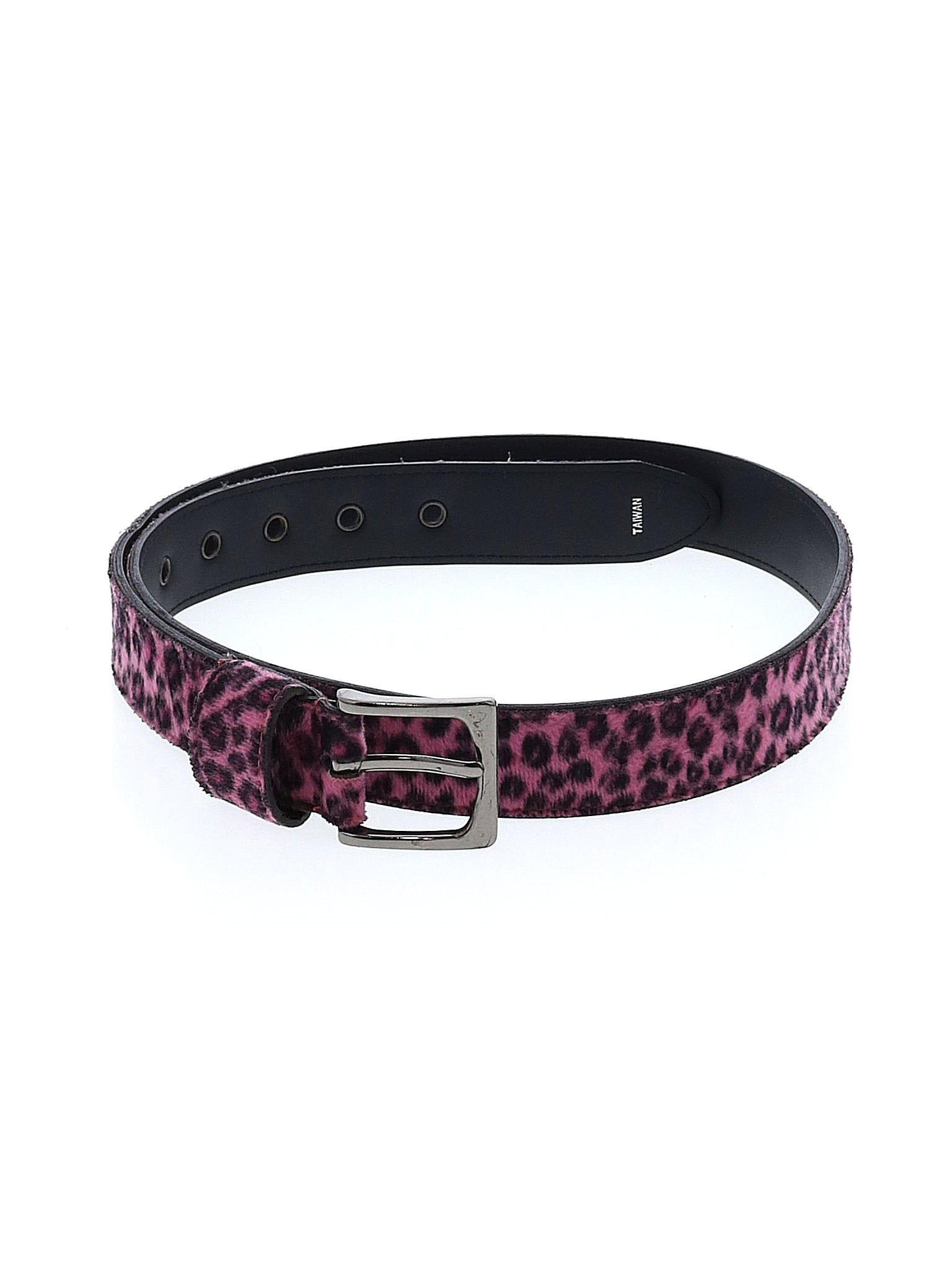 Assorted Brands Leopard Print Burgundy Belt Size XL 60 off ThredUp