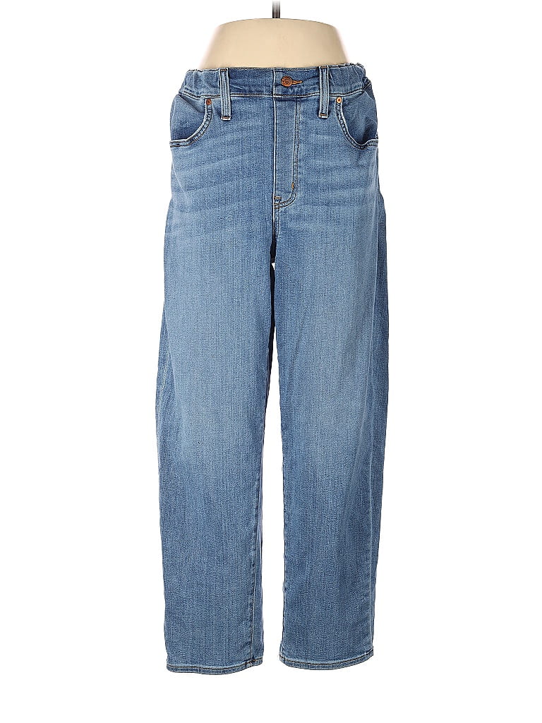 Madewell Solid Blue Pull-On Jeans in Keefe Wash 28 Waist - 68% off ...