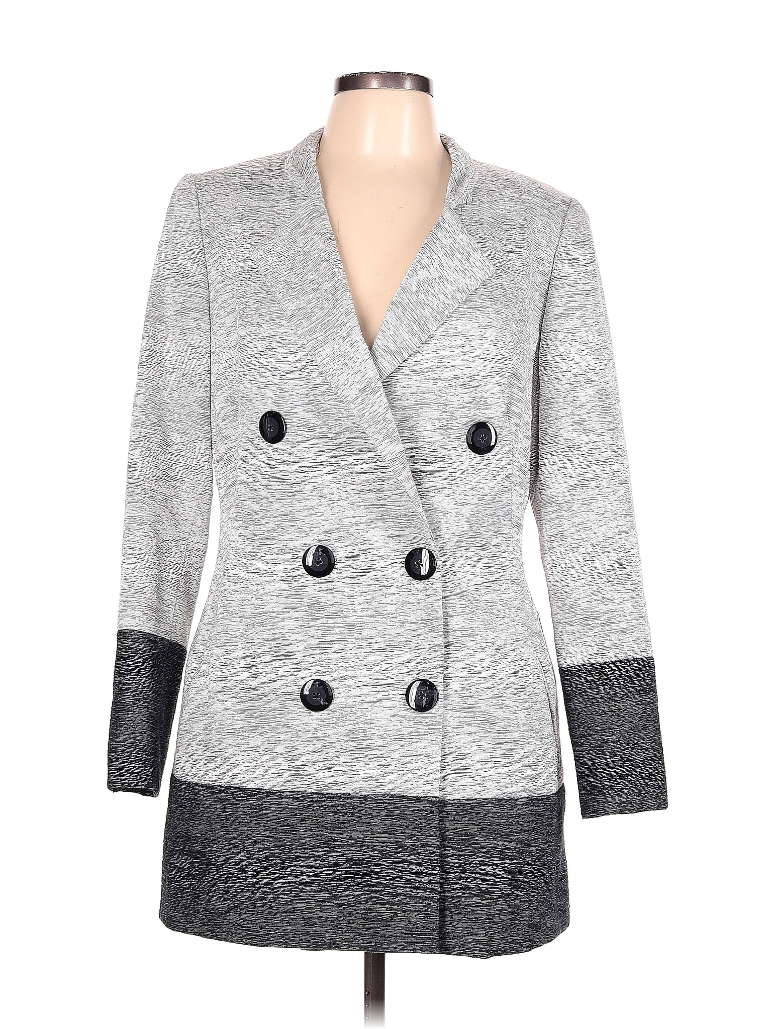 Etcetera Marled Gray Coat Size 10 68 off ThredUp