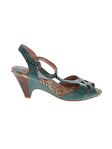 Teal pumps size on sale 1