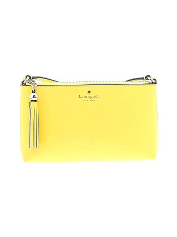 Kate Spade New York Color Block Solid Yellow Crossbody Bag One