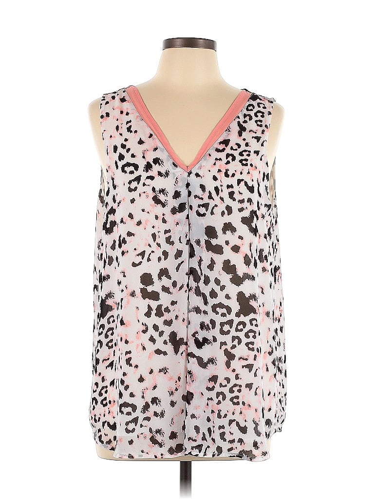 Vince Camuto 100% Polyester Pink Sleeveless Blouse Size L - photo 1