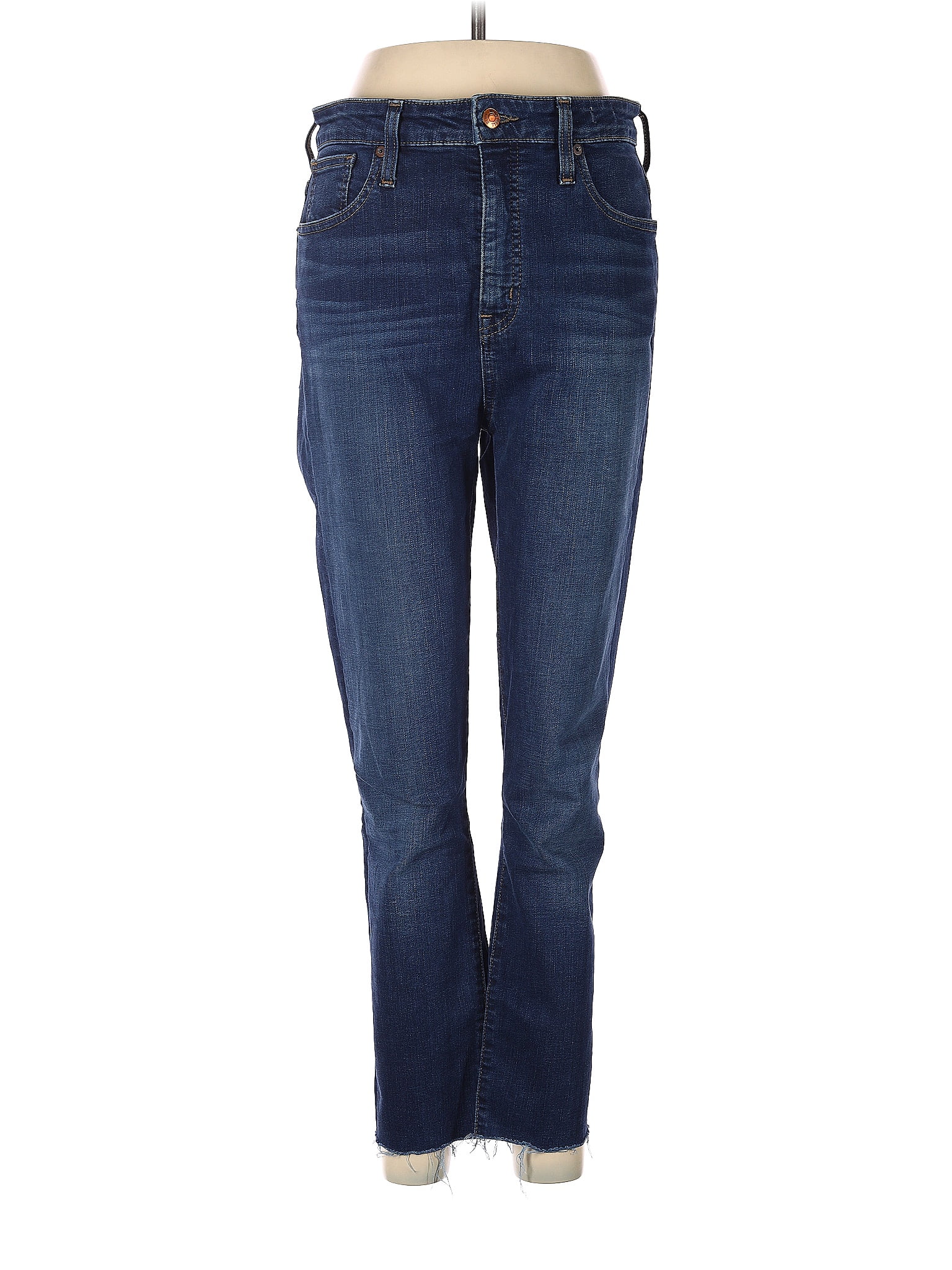 Madewell Solid Blue Jeans 29 Waist (Tall) - 69% off | ThredUp