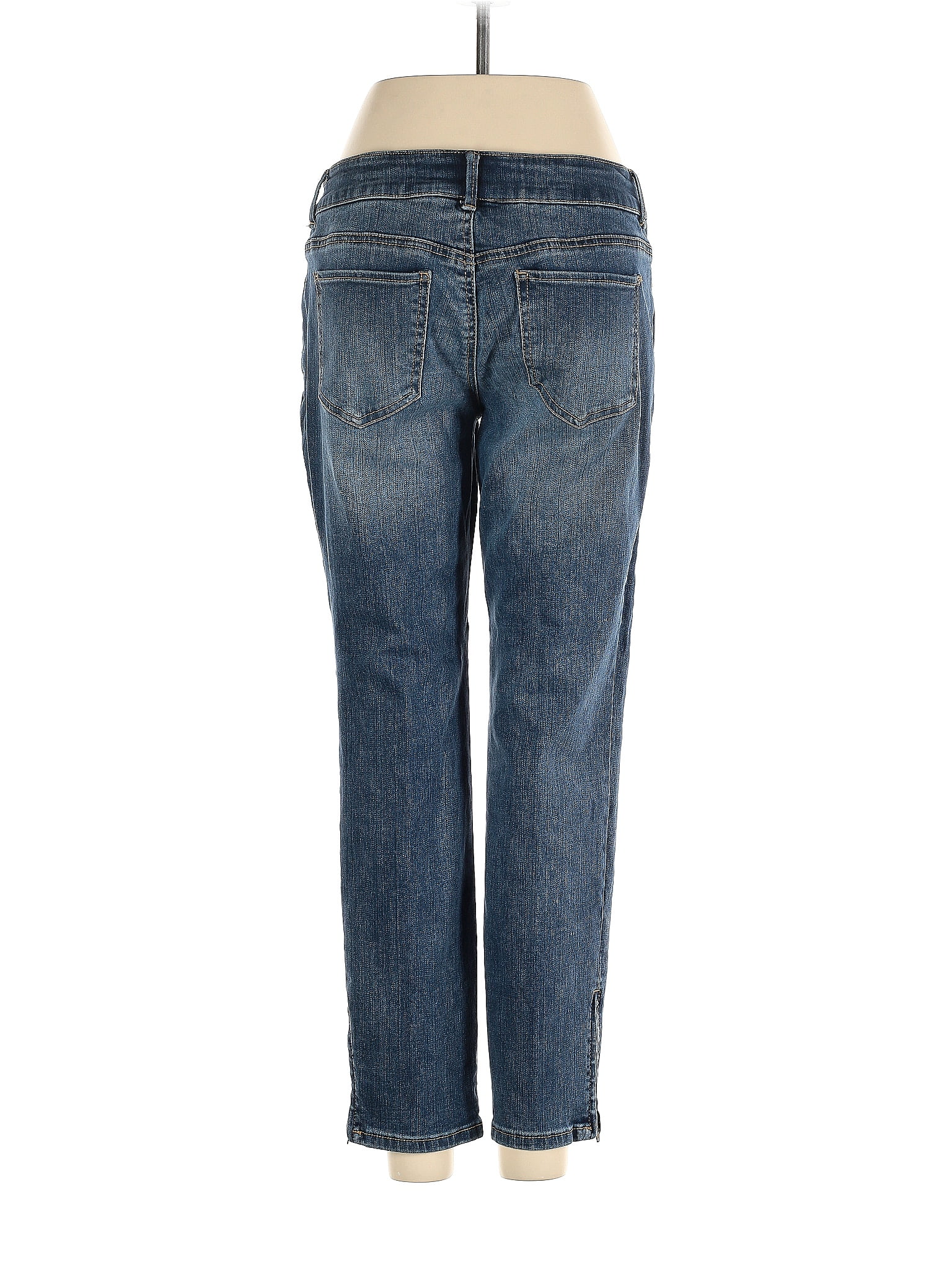 So Slimming by Chico's Solid Blue Jeans Size Lg (2) - 72% off