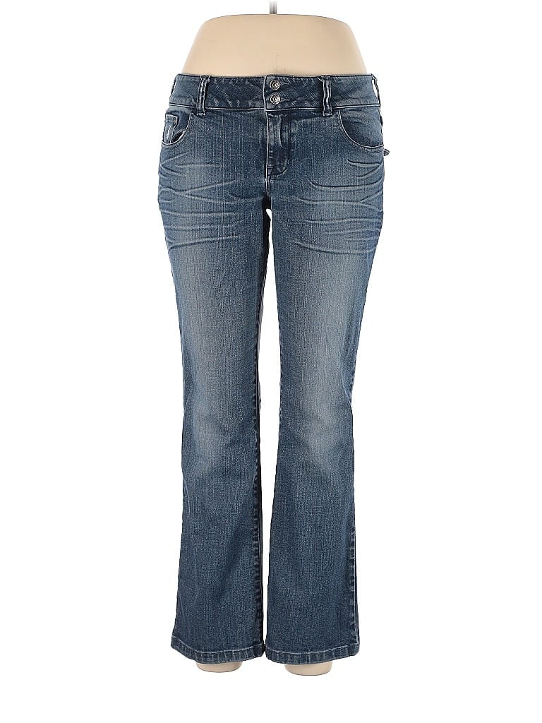 Delia's Solid Blue Jeans Size 11 - 12 - 62% off | ThredUp