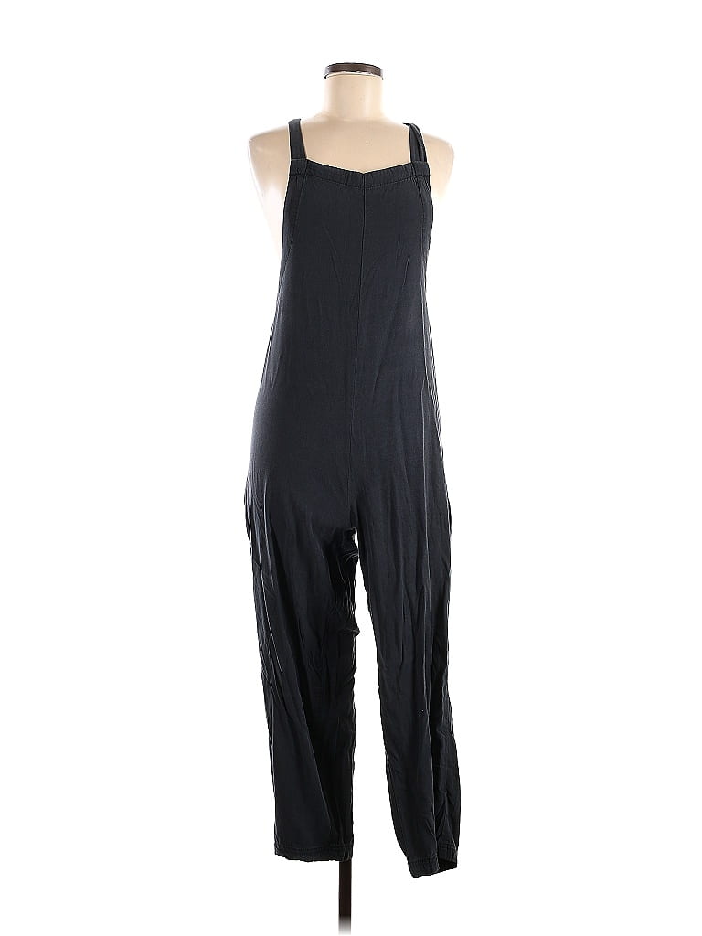 Urban Outfitters Color Block Solid Black Jumpsuit Size S 48 off