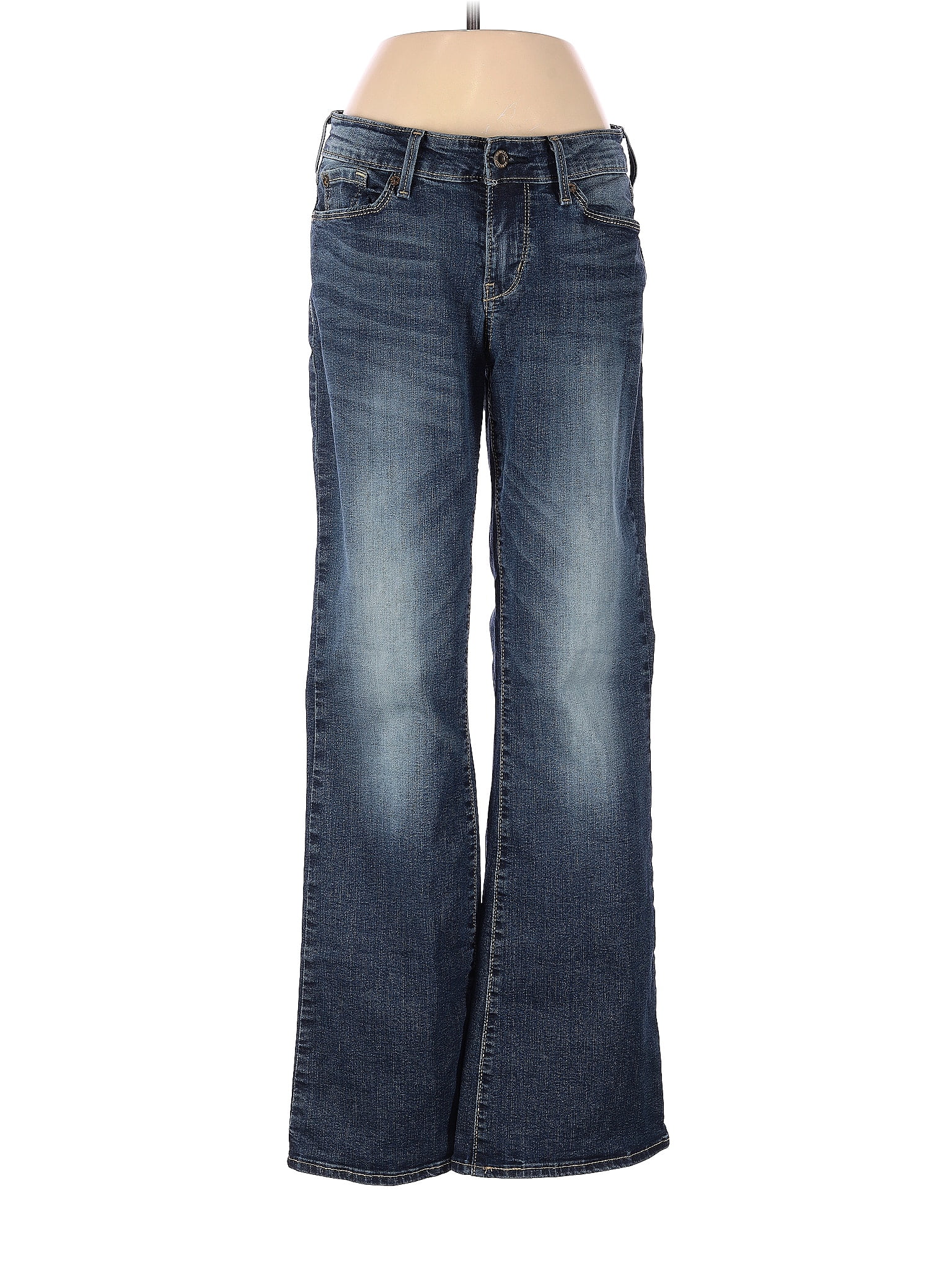 Denizen from Levi's Solid Blue Jeans 27 Waist - 37% off | ThredUp