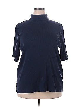 Woman Within 3/4 Sleeve Turtleneck (view 1)