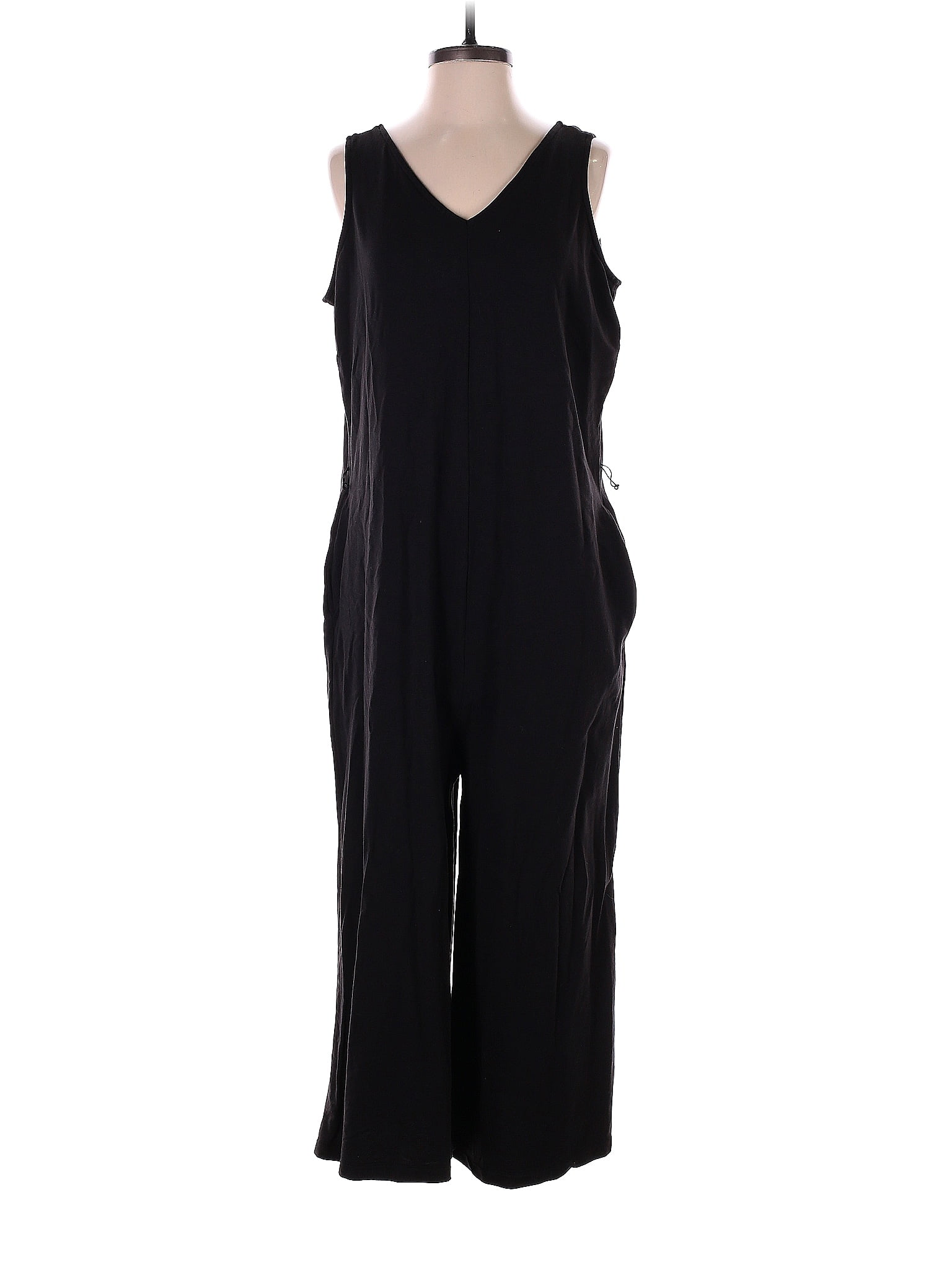 Kinesis Solid Black Jumpsuit Size L 20 off ThredUp