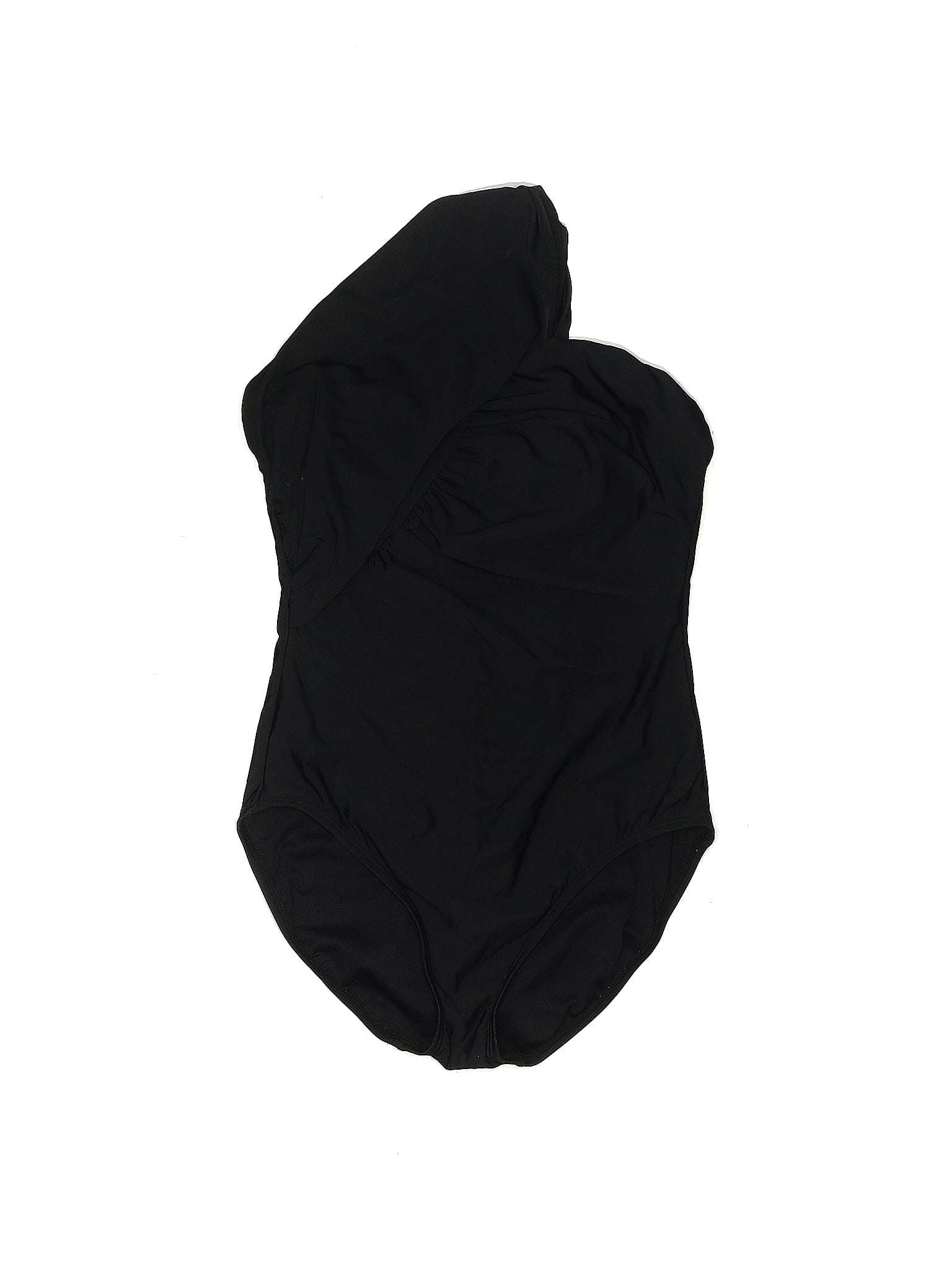 Aqua Green Solid Black One Piece Swimsuit Size M 44 off ThredUp