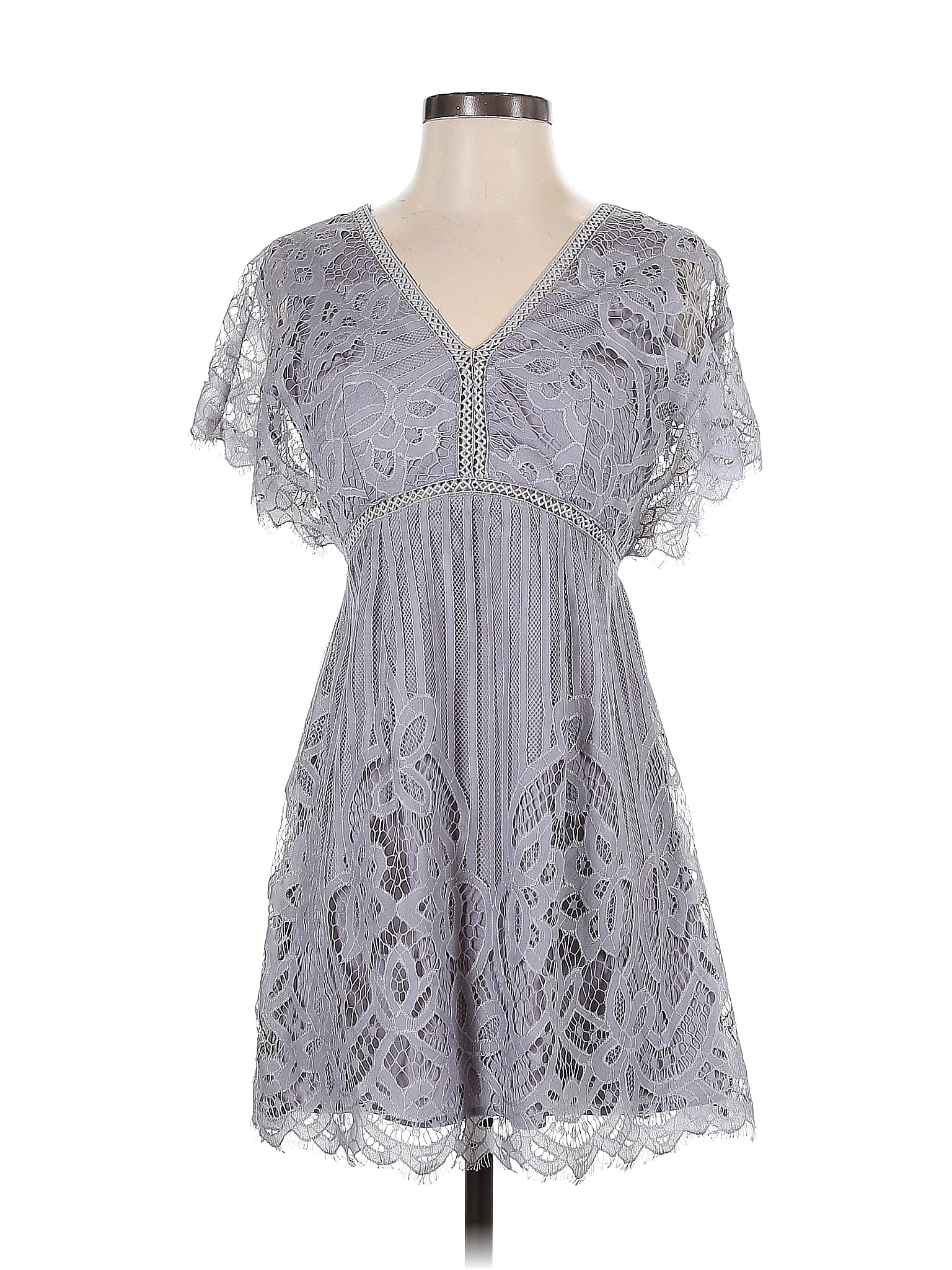 Robe Cocktail Grise En Maille Tobi - Taille S, Sans Manches, Style Bodycon
