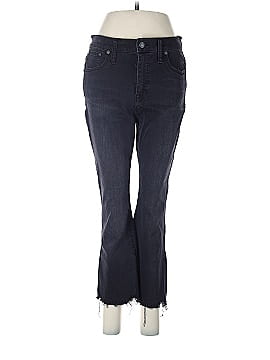 Madewell Petite Cali Demi-Boot Jeans in Berkeley Black: Chewed-Hem Edition (view 1)