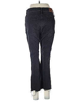 Madewell Petite Cali Demi-Boot Jeans in Berkeley Black: Chewed-Hem Edition (view 2)