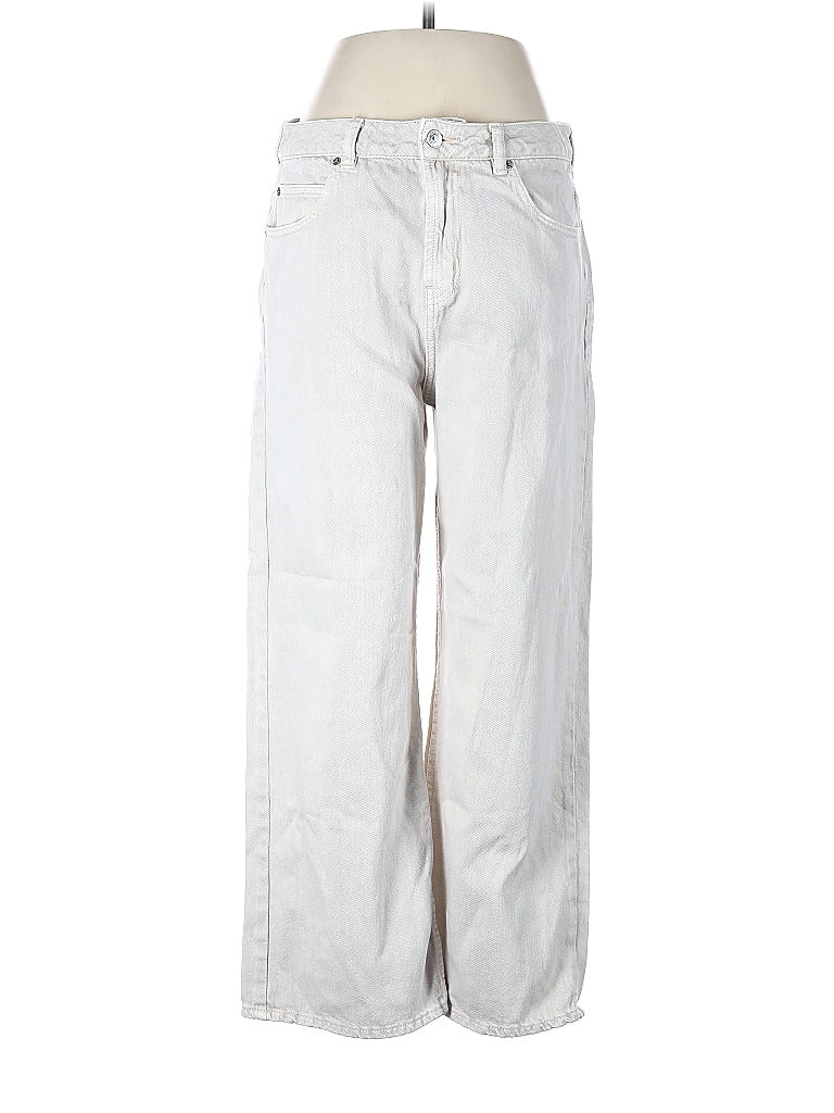 ASOS 100% Cotton Stripes White Silver Jeans 28 Waist - 60% off | ThredUp