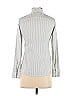 Ann Taylor Houndstooth Jacquard Marled Chevron-herringbone Gray Long Sleeve Button-Down Shirt Size 00 (Petite) - photo 2