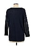 Sandro 100% Linen Blue Pullover Sweater Size Lg (3) - photo 2