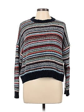 Woven heart deals chenille sweater