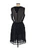 O by Organic 100% Polyester Stars Polka Dots Black Casual Dress Size M - photo 2