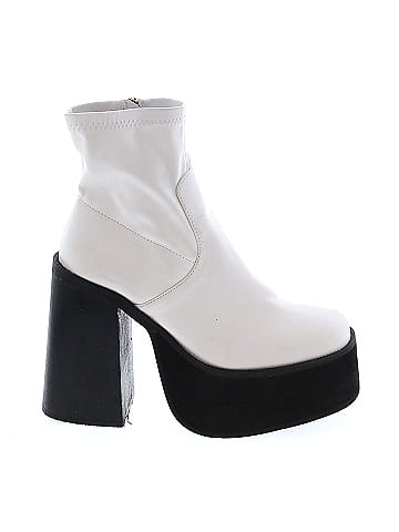 White ankle hotsell boots size 5