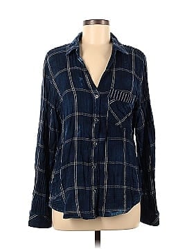 Side Stitch Long Sleeve Button-Down Shirt (view 1)