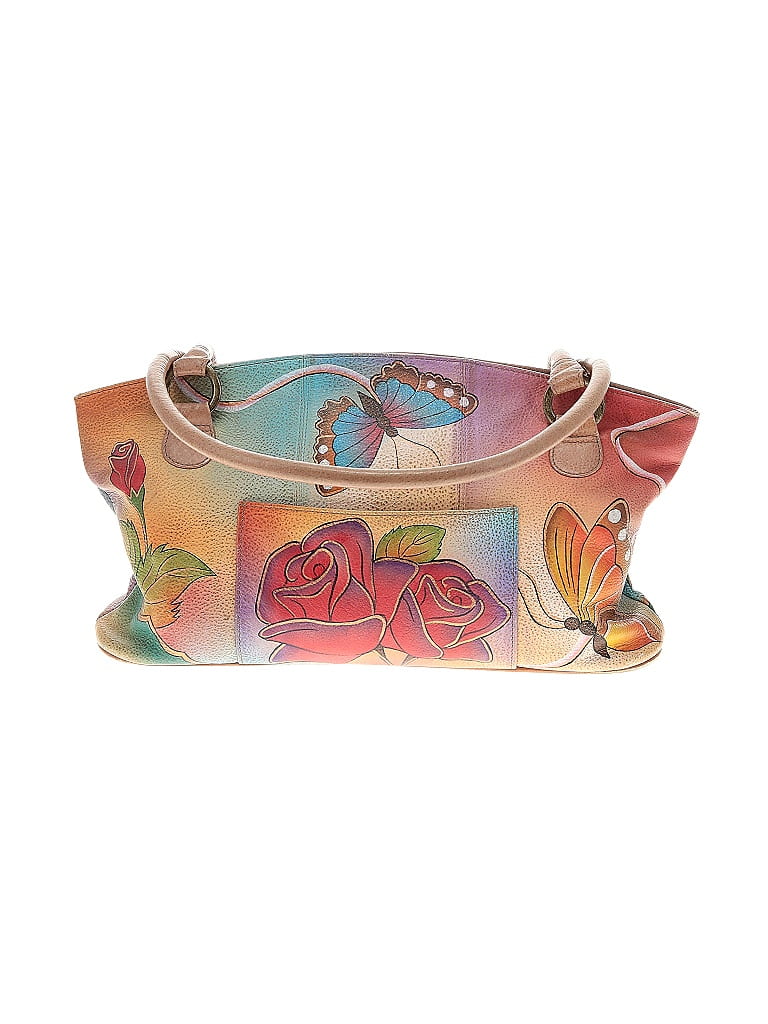 Anna by Anuschka 100% Leather Pink Leather Tote One Size - 70% off ...