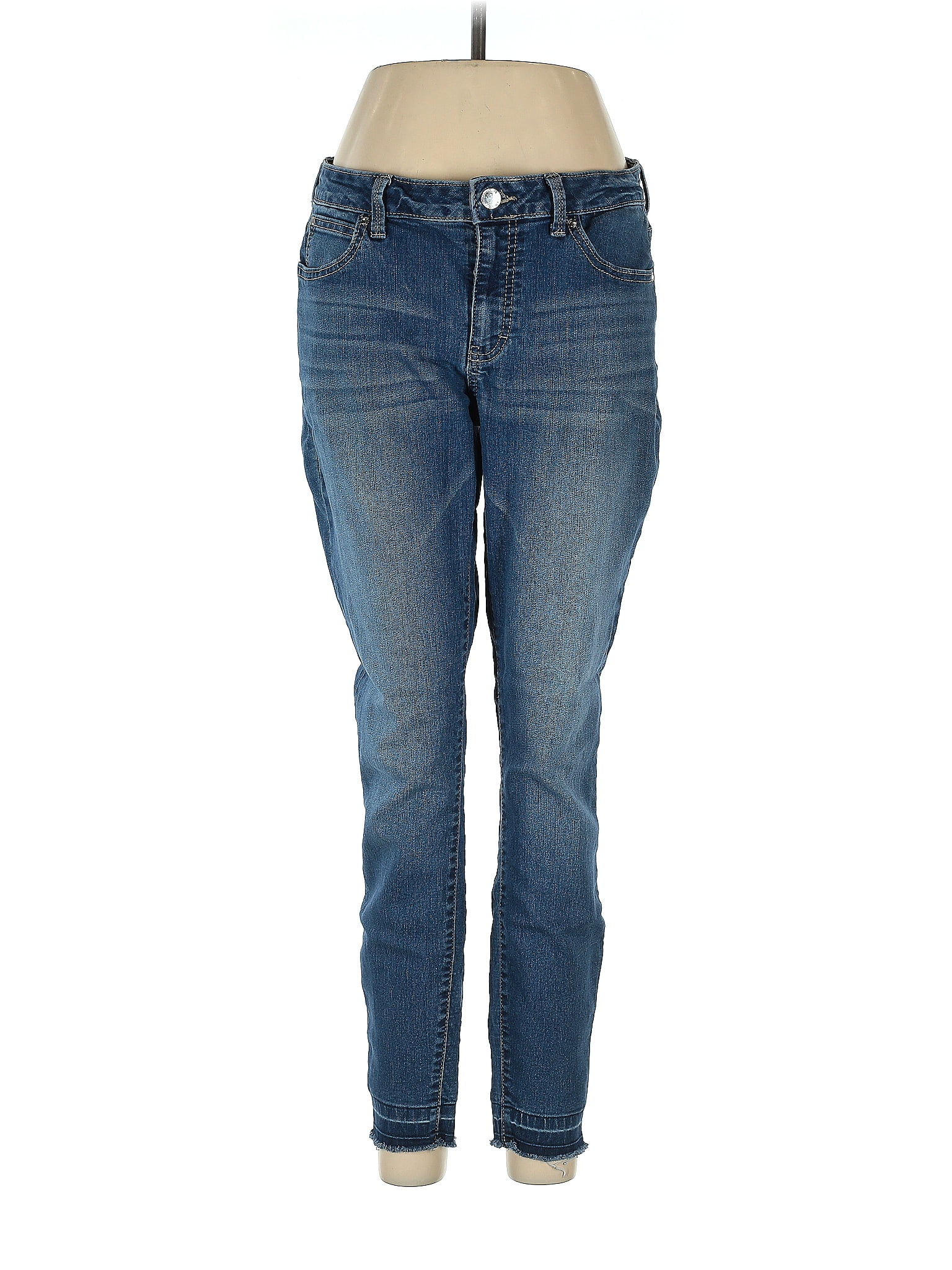 JLo by Jennifer Lopez Solid Blue Jeans Size 8 - 56% off | ThredUp