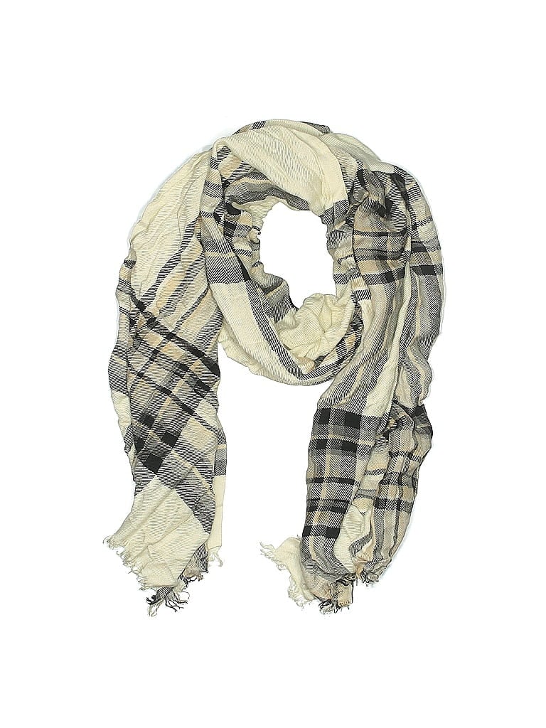 Assorted Brands Plaid Gray Scarf One Size - photo 1