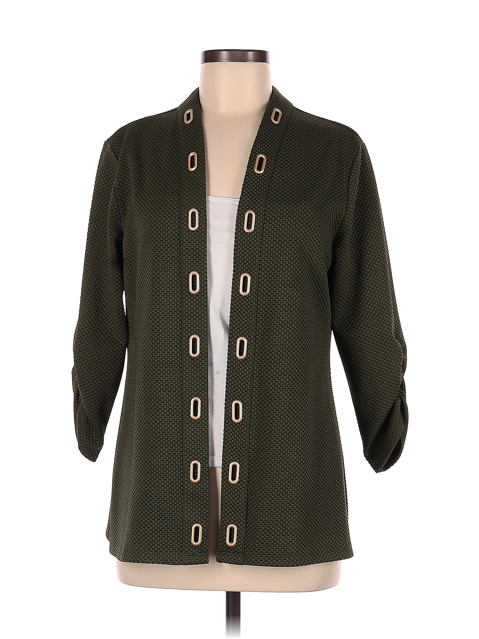 Blazer Femme Peck & Peck - Taille 16 - Blanc à Pois Noirs - Coton - Occasion Très Bon état