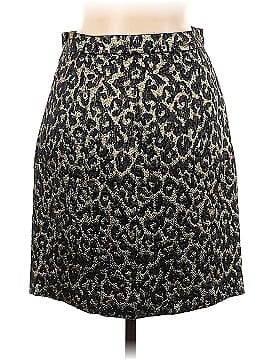 Michael Kors Black and Gold Leopard Print Skirt (view 2)