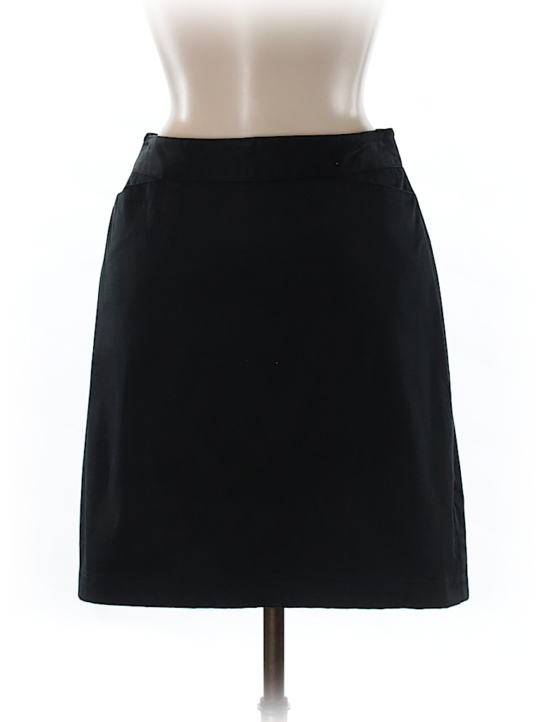 Ann Taylor Solid Black Casual Skirt Size 4 - 92% Off | ThredUP