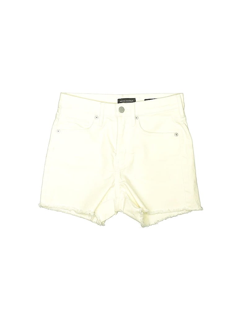 Pre-owned Banana Republic Denim Shorts In White