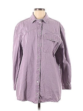 Noisy May Long Sleeve Button-Down Shirt (view 1)