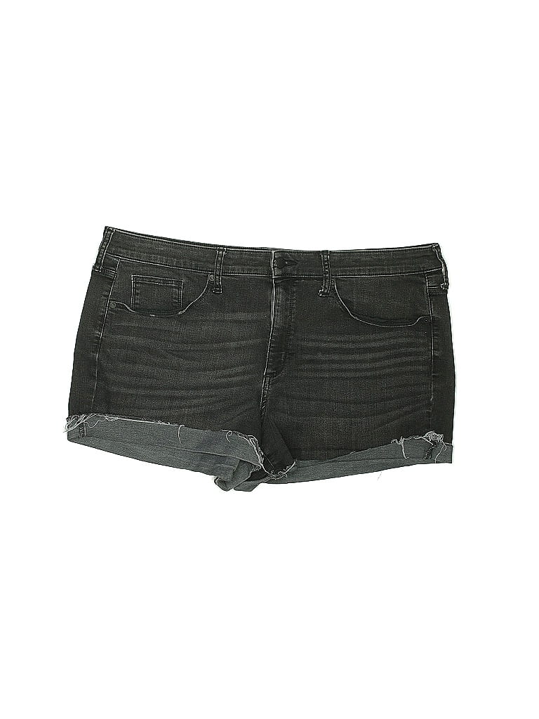 Universal Thread Black Denim Shorts Size 18 (Plus) - photo 1