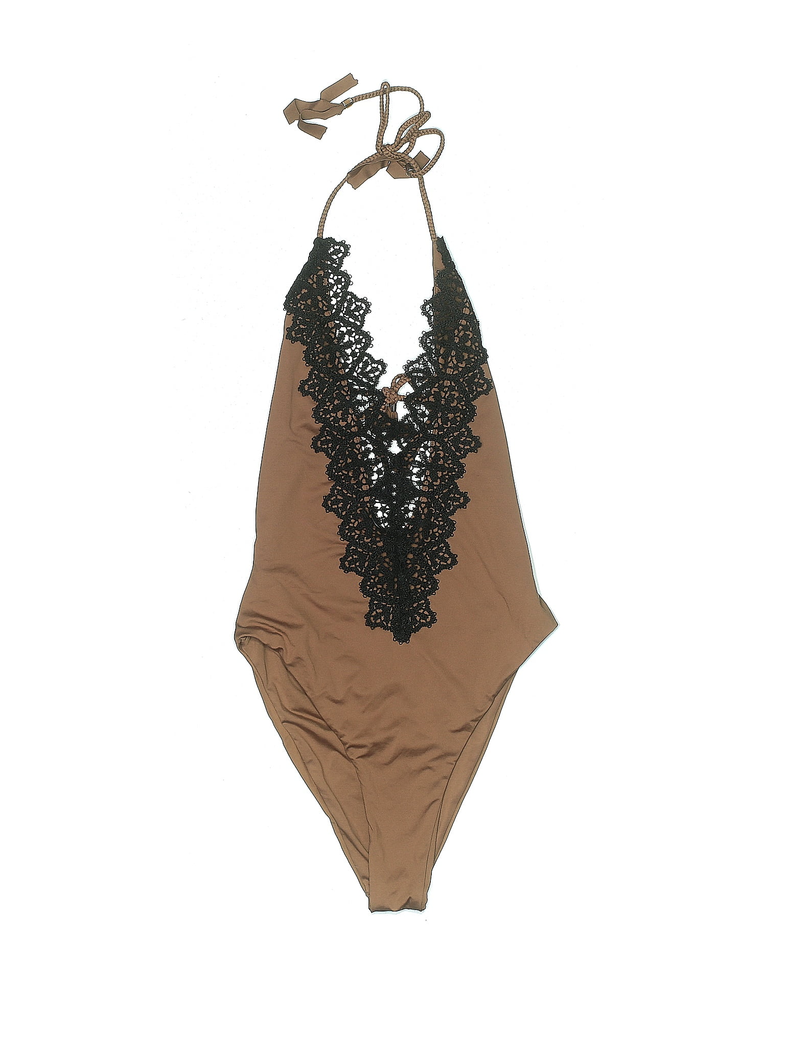 Blue Life Solid Brown One Piece Swimsuit Size S - 73% off | ThredUp