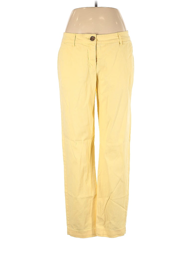 CAbi Solid Yellow Khakis Size 10 - 70% off | ThredUp