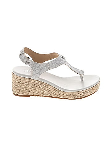 Michael kors hot sale white wedges